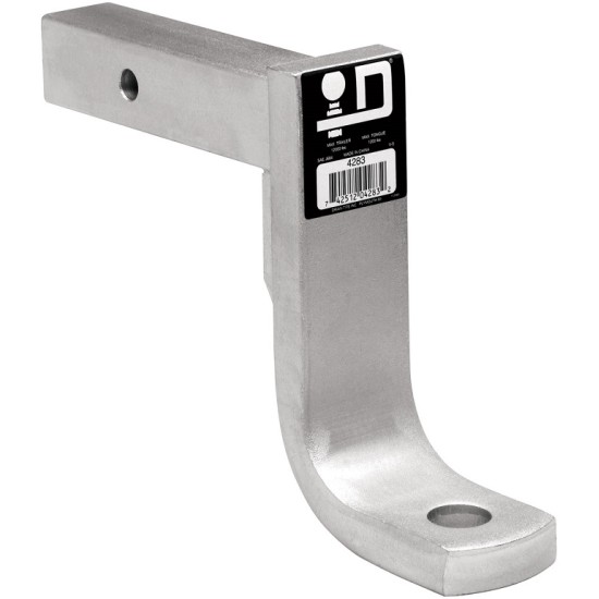 Ball Mount Draw-Bar 12000 lbs 9-1/2" Long 7" Rise 8" Drop Fits 2" x 2" Trailer Hitch Receiver Zinc