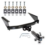 Reese Trailer Tow Hitch Receiver For 97-03 Ford F-150 2004 Heritage 97-99 F-250 w/Tri-Ball Triple Ball 1-7/8" 2" 2-5/16"