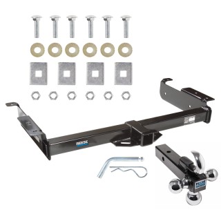 Reese Trailer Tow Hitch Receiver For 96-19 Chevy Express GMC Savana Van w/Tri-Ball Triple Ball 1-7/8" 2" 2-5/16"