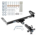 Reese Trailer Tow Hitch Receiver For 84-01 Jeep Cherokee Wagoneer w/Tri-Ball Triple Ball 1-7/8" 2" 2-5/16"