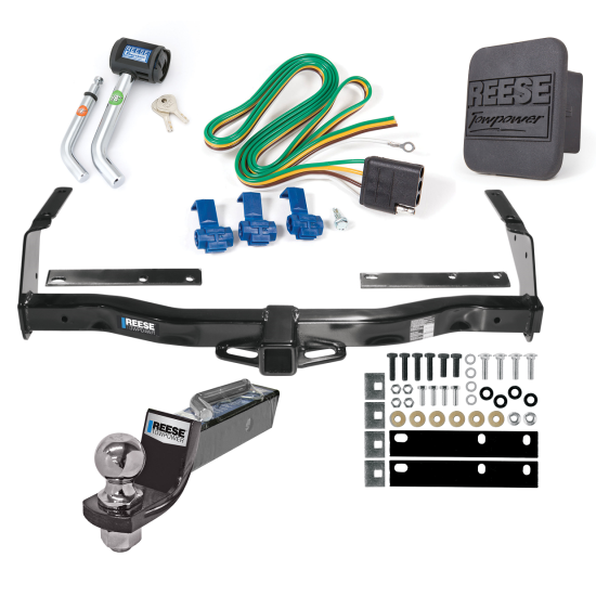 Reese Trailer Tow Hitch For 78-92 Dodge Van B100 B150 B200 B250 B300 B350 Deluxe Package Wiring 2" Ball and Lock