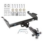 Reese Trailer Tow Hitch Receiver For 94-02 Dodge Ram Full Size Pickup w/Tri-Ball Triple Ball 1-7/8" 2" 2-5/16"