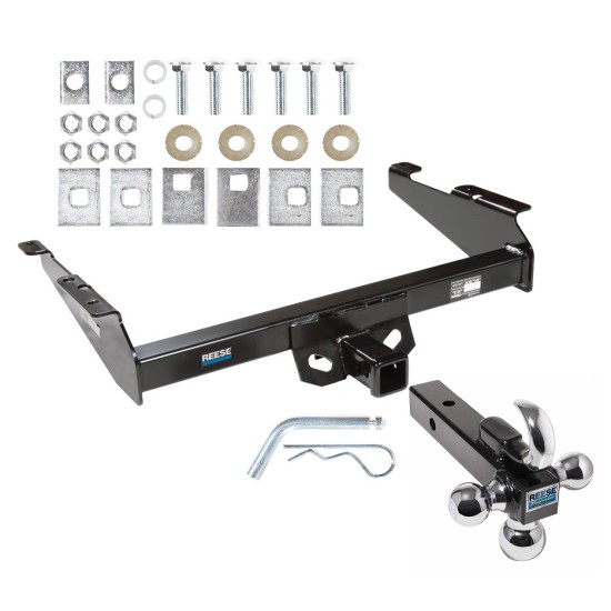 Reese Trailer Tow Hitch Receiver For 94-02 Dodge Ram Full Size Pickup w/Tri-Ball Triple Ball 1-7/8" 2" 2-5/16"