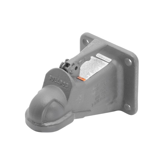 Bulldog Cast Head Flat Plate Trailer Coupler 2-5/16" Ball 25,000 lbs 4-1/2" Mount Pattern Gray Primer Coat