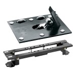 Draw-Tite Gooseneck Trailer Hitch for 07-17 Toyota Tundra Fold Down Plate w/ Custom Brackets Under Bed Rails 2-5/16" Ball