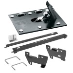 Draw-Tite Gooseneck Trailer Hitch for 02-08 Dodge Ram 1500 Fold Down Plate w/ Custom Brackets Under Bed Rails 2-5/16" Ball Excluding Mega Cab