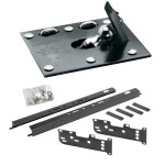 Draw-Tite Gooseneck Trailer Hitch for 88-00 Chevy GMC C/K 1500 2500 3500 Series Fold Down Plate w/ Custom Brackets Under Bed Rails 2-5/16" Ball Excluding 3500 Crew Cab