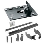 Draw-Tite Gooseneck Trailer Hitch for 09-19 Dodge Ram 1500 Turnover w/ Brackets Rails Under Bed 2-5/16" Ball Excluding Air Suspension