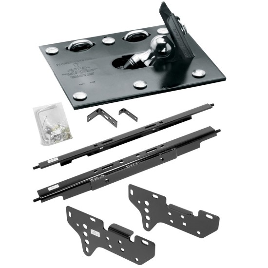 Draw-Tite Gooseneck Trailer Hitch for 99-16 Ford F250 F350 Turnover w/ Brackets Rails Under Bed 2-5/16" Ball