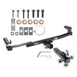 Reese Trailer Tow Hitch Receiver For 05-09 Ford Five Hundred Freestyle Taurus X Sable Montego w/Tri-Ball Triple Ball 1-7/8" 2" 2-5/16"