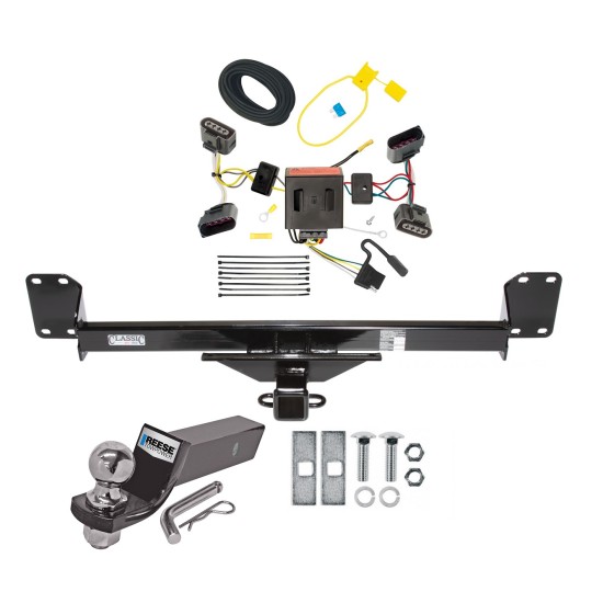 Reese Trailer Tow Hitch For 04-10 Volkswagen Touareg Complete Package w/ Wiring and 2" Ball