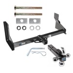 Reese Trailer Tow Hitch Receiver For 07-24 Dodge Freightliner Mercedes-Benz Sprinter 2500 3500 w/Factory Step Bumper w/Tri-Ball Triple Ball 1-7/8" 2" 2-5/16"