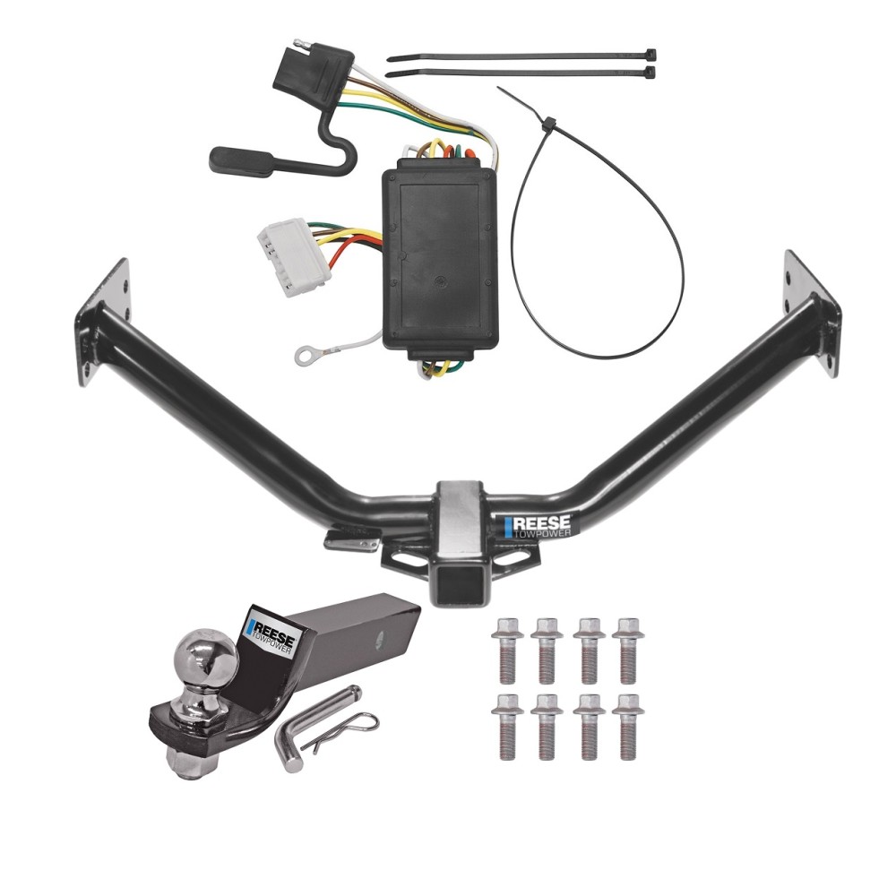 Reese Trailer Tow Hitch For 07-13 Acura MDX without Full Size Spare Complete Package w/ Wiring and 2" Ball