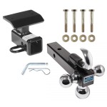 Reese Trailer Tow Hitch Receiver For 09-17 Volkswagen VW Tiguan w/Tri-Ball Triple Ball 1-7/8" 2" 2-5/16"