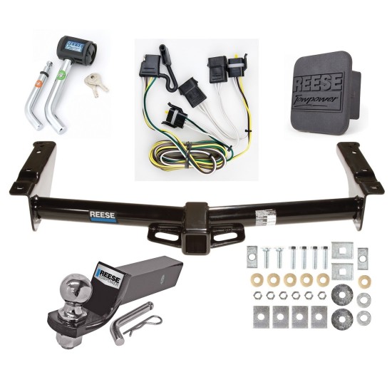 Reese Trailer Tow Hitch For 95-02 Ford Van E150 E250 E350 Deluxe Package Wiring 2" Ball and Lock