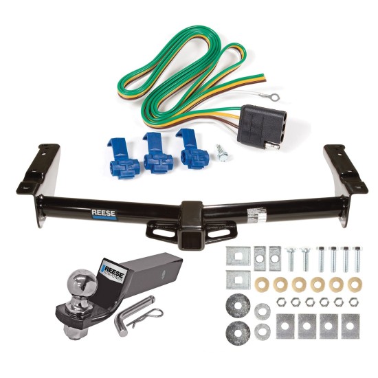 Reese Trailer Tow Hitch For 75-91 03-07 Ford Van E100 E150 E250 E350 Complete Package w/ Wiring and 2" Ball