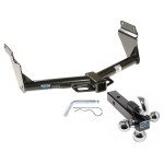 Reese Trailer Tow Hitch Receiver For 11-24 Dodge Durango 14-21 Jeep Grand Cherokee w/Tri-Ball Triple Ball 1-7/8" 2" 2-5/16"