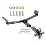 Reese Trailer Tow Hitch Receiver For 08-19 Nissan Rogue w/Tri-Ball Triple Ball 1-7/8" 2" 2-5/16"