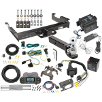 Class 5 2-1/2" Receiver Hitch For 03-24 Chevy Express GMC Savana Van w/ Tekonsha Prodigy P3 Trailer Brake Control 7-Way RV Wiring Breakaway Battery Charger Complete System Receiver 2-5/16" Tow Ball