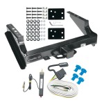 Class 5 Trailer Tow Hitch For 99-22 Ford F250 F350 08-22 F450 Super Duty Except Cab & Chassis w/ Wiring Harness Kit