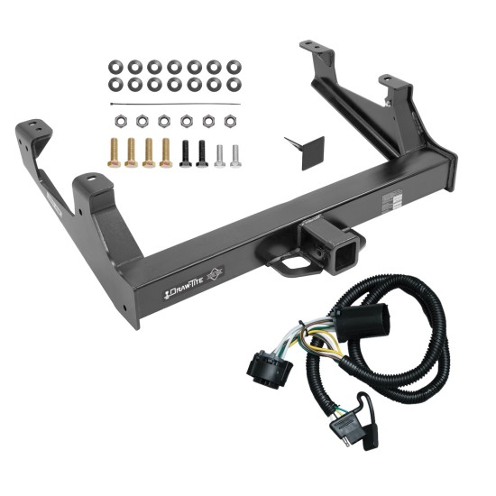 Class 5 Trailer Tow Hitch For 15-19 Chevy Silverado 2500 15-17 GMC Sierra 2500 HD Exc Cab & Chassis w/ Wiring Harness Kit