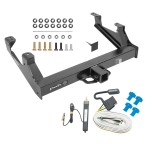 Class 5 Trailer Tow Hitch For 15-19 GMC Sierra 2500 HD Exc Cab & Chassis w/ Wiring Harness Kit