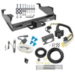 Class 5 Trailer Tow Hitch For 99-24 F-350 F-450 F-550 Super Duty Cab & Chassis w/ 7-Way Wiring Harness