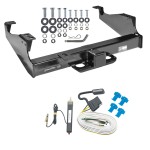 Class 5 Trailer Tow Hitch For 99-24 F-350 F-450 F-550 Super Duty Cab & Chassis w/ Wiring Harness Kit