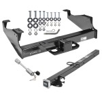 Class 5 Trailer Tow Hitch For 99-24 F-350 F-450 F-550 Super Duty Cab & Chassis w/ 24" or 34" Extension and Towing Lock