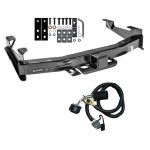 Class 5 Trailer Tow Hitch For 07-10 Chevy Silverado GMC Sierra 2500 3500 HD w/ Wiring Harness Kit