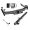 Class 5 Trailer Tow Hitch For 01-10 Chevy Silverado GMC Sierra 2500 3500 w/ 24" or 34" Extension and Towing Lock