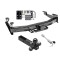 Class 5 Trailer Tow Hitch For 01-10 Chevy Silverado GMC Sierra 2500 3500 w/ 1-7/8" 2" 2-5/16" Tri-Tow-Ball Mount and Towing Lock