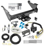 Class 5 Trailer Tow Hitch For 03-23 Dodge RAM 1500 2500 3500 Except Mega Cab w/ 7-Way Wiring Harness Kit