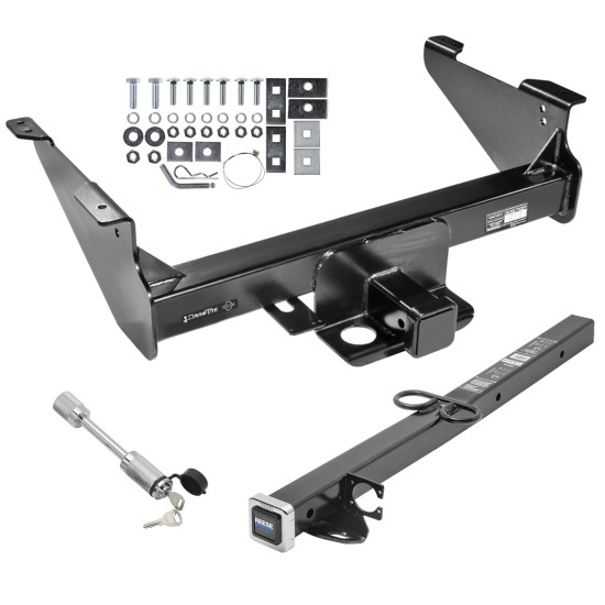 Class 5 Trailer Tow Hitch For 03-23 Dodge RAM 1500 2500 3500 Except Mega Cab w/ 24" or 34" Extension and Towing Lock