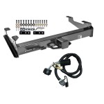 Class 5 Trailer Tow Hitch For 07-10 Chevy Silverado GMC Sierra 2500 3500 8ft Bed w/ Wiring Harness Kit