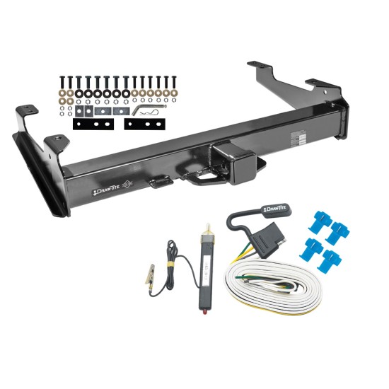 Class 5 Trailer Tow Hitch For 01-07 Chevy Silverado GMC Sierra 2500 3500 8ft Bed w/ Wiring Harness Kit