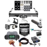 Class 5 Trailer Hitch w/ Tekonsha Prodigy P3 Brake Control For 01-02 Chevy Silverado GMC Sierra 2500 HD 8ft Bed 3500 w/ Plug Play Wiring 2" 2- 5/16" Ball 3" Drop Mount 7-Way Pin Blade RV Controller 