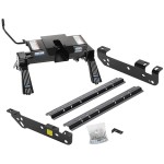 Reese Quick Install Rail Kit and 16K Dual Jaw 5th Wheel Hitch For 11-16 Ford F250 F350 F450 Custom Fit No Drill Base Rails For 5th Wheel and Trailer Fifth