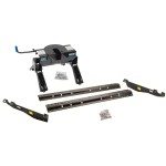 Reese Quick Install Rail Kit and 20K 5th Wheel Hitch For 99-04 Ford F250 F350 Custom Fit No Drill Base Rails For 5th Wheel and Trailer Fifth