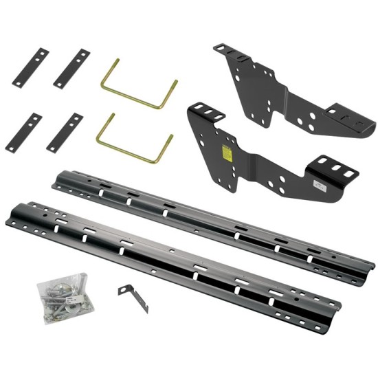 Reese Quick Install Rail Kit For 99-19 Silverado Sierra 1500 99-10 2500 3500 Custom Fit No Drill Base Rails For 5th Wheel and Gooseneck Trailer Hitch Fifth