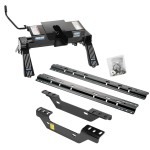 Reese Quick Install Rail Kit and 16K Dual Jaw 5th Wheel Hitch For 11-19 Chevy Silverado GMC Sierra 2500 3500 Custom Fit No Drill Base Rails For 5th Wheel and Trailer Fifth