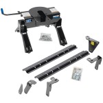 Reese Quick Install Rail Kit and 20K 5th Wheel Hitch For 13-18 RAM 3500 Custom Fit No Drill Base Rails For 5th Wheel and Trailer Fifth