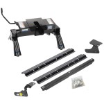 Reese Quick Install Rail Kit and 16K Dual Jaw 5th Wheel Hitch For 09-19 Dodge Ram 1500 Custom Fit No Drill Base Rails For 5th Wheel and Trailer Fifth