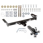 Trailer Tow Hitch Receiver For 84-01 Jeep Cherokee Wagoneer w/Tri-Ball Triple Ball 1-7/8" 2" 2-5/16"