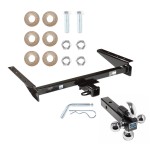 Trailer Tow Hitch Receiver For 93-98 Jeep Grand Cherokee ZJ 93 Wagoneer w/Tri-Ball Triple Ball 1-7/8" 2" 2-5/16"