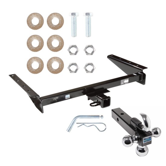 Trailer Tow Hitch Receiver For 93-98 Jeep Grand Cherokee ZJ 93 Wagoneer w/Tri-Ball Triple Ball 1-7/8" 2" 2-5/16"