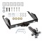 Trailer Tow Hitch Receiver For 88-00 Chevy GMC C/K Series Pickup w/Tri-Ball Triple Ball 1-7/8" 2" 2-5/16"