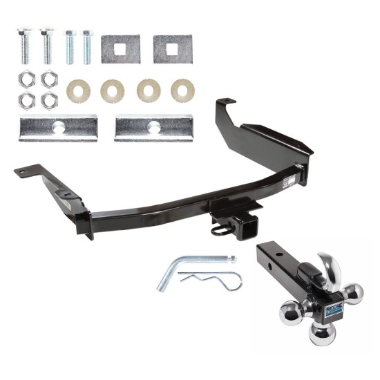 Trailer Tow Hitch Receiver For 98-03 Dodge Durango w/Tri-Ball Triple Ball 1-7/8" 2" 2-5/16"