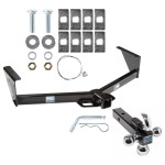 Trailer Tow Hitch Receiver For 96-07 Dodge Grand Caravan Chrysler Town Country w/Tri-Ball Triple Ball 1-7/8" 2" 2-5/16"