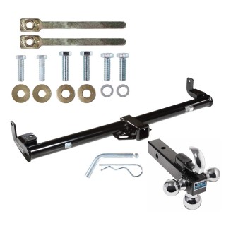 Trailer Tow Hitch Receiver For 97-06 Jeep Wrangler TJ w/Tri-Ball Triple Ball 1-7/8" 2" 2-5/16"